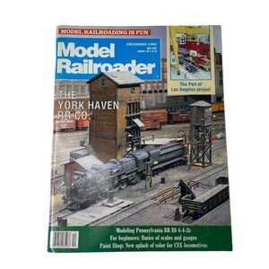 Model Railroader Magazine Back Issue December 1990 Vol 57 No 12 u  York Haven RR